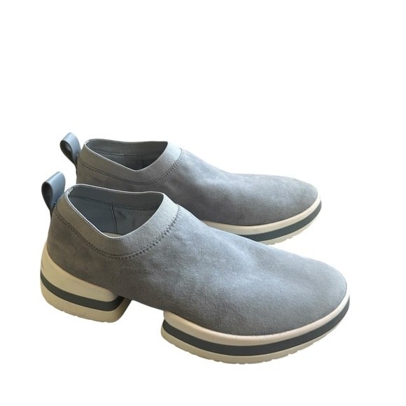 Stuart Weitzman Gray Loafers Slip-On Shoes - Picture 1 of 13